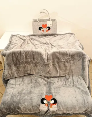 Trousse Plaid Zambaiti - Pinguini Innamorati