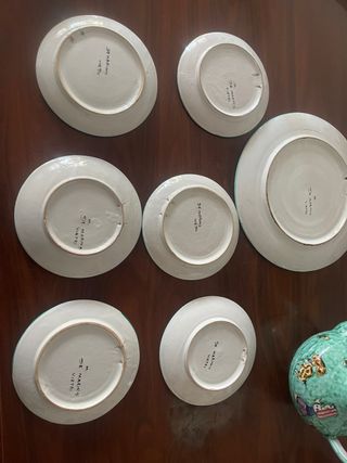 Antichi piatti in ceramica De Marinis Vietri