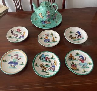 Antichi piatti in ceramica De Marinis Vietri