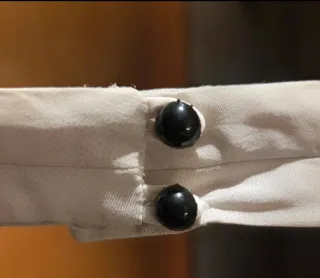 Vestido Zara Seda Blanco y Negro