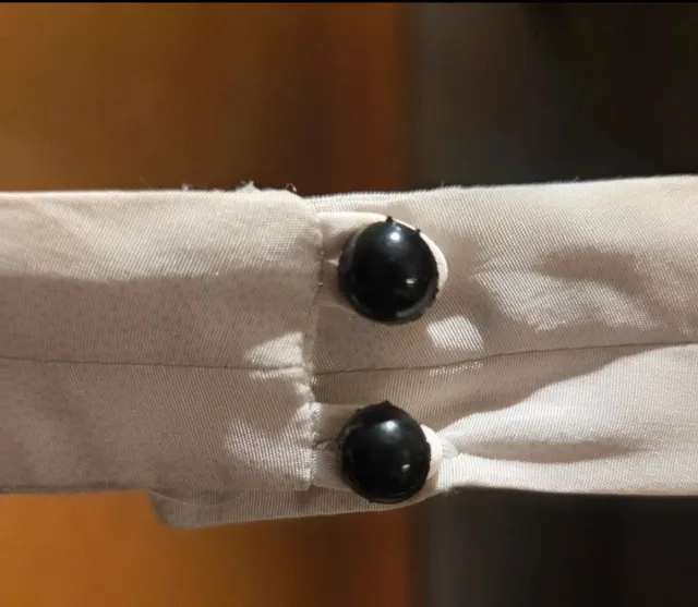 Vestido Zara Seda Blanco y Negro