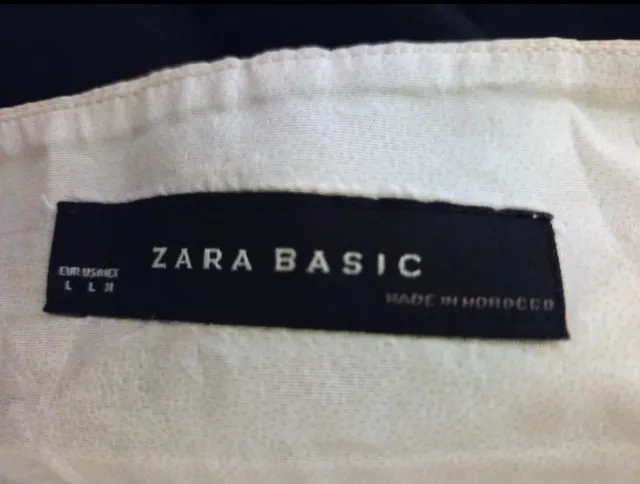 Vestido Zara Seda Blanco y Negro