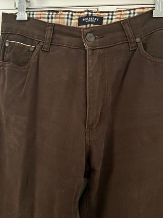Pantalones Burberry Vintage Marrones