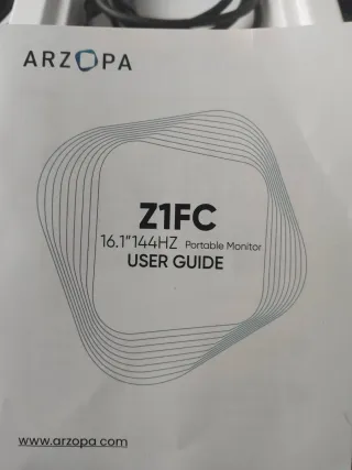 Pantalla Portátil Arzopa Negra y Plateada