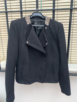 Chaqueta Negra Mujer Trafaluc Nueva