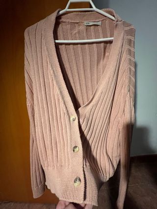 Cardigan jersey Stradivarius Rosa Talla S