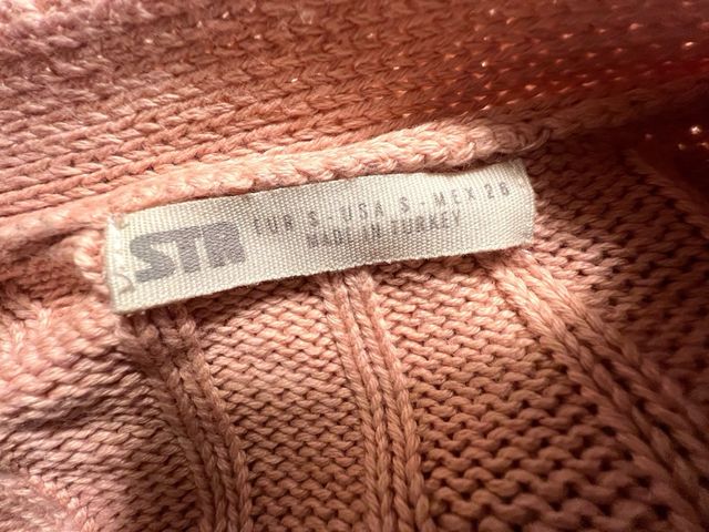 Cardigan jersey Stradivarius Rosa Talla S