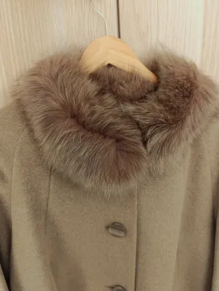 Abrigo Lana Virgen y seda 44