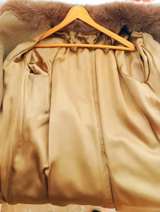 Abrigo Lana Virgen y seda 44