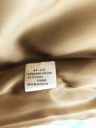 Abrigo Lana Virgen y seda 44