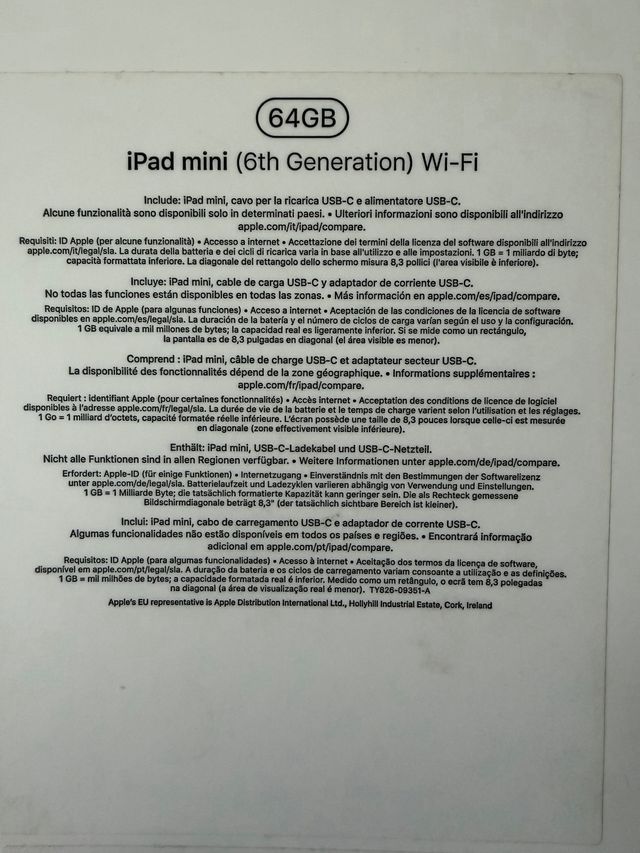 iPad mini 6ª gen 64GB
