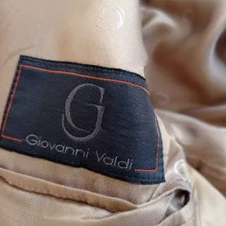 Americana hombre beige/dorada