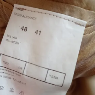 Americana hombre beige/dorada