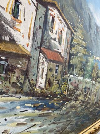 Dipinto Paesaggio Marino con Barca 135x75