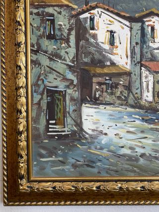 Dipinto Paesaggio Marino con Barca 135x75