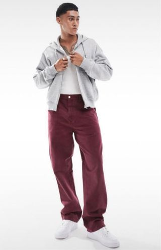 Pantalón Carhartt Vino Talla W 28 L 32