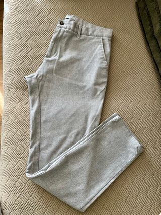 Pantalón Zara Hombre Gris Talla M