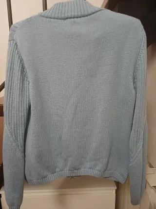 Cardigan pura lana cin zip