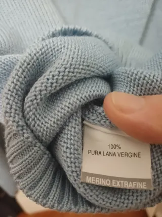 Cardigan pura lana cin zip