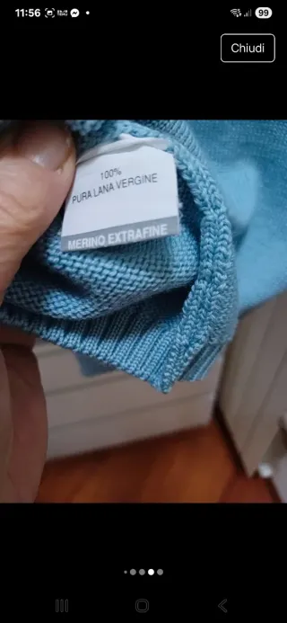 Cardigan pura lana cin zip