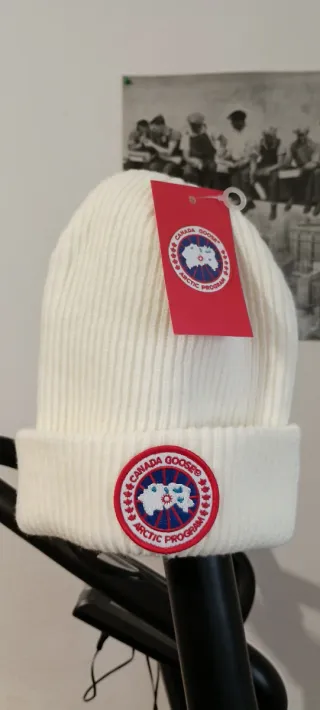 Oferta Gorro Canada Goose Blanco Lana