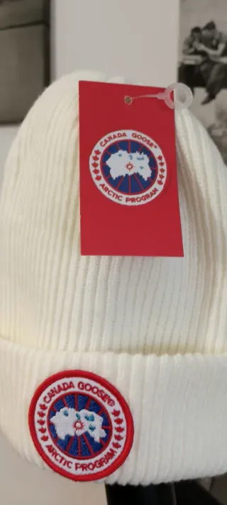 Oferta Gorro Canada Goose Blanco Lana