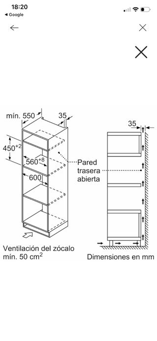 Horno compacto microondas Balay