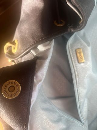 Bolso piel marrón TOUS