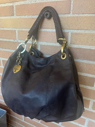 Bolso piel marrón TOUS