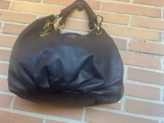 Bolso piel marrón TOUS