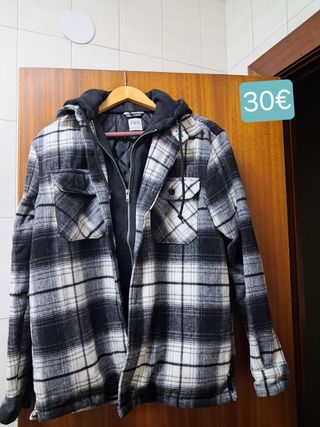 Abrigo Zara cuadros hombre