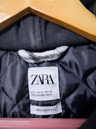 Abrigo Zara cuadros hombre