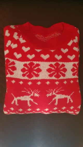 Jersey Navideño Rojo y Blanco