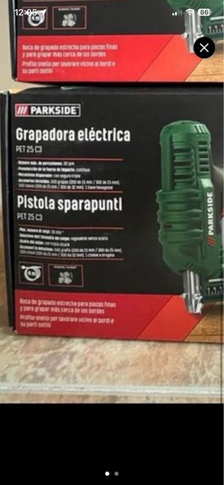 Grapadora eléctrica Parkside PET 25 C3 UNA UNIDAD