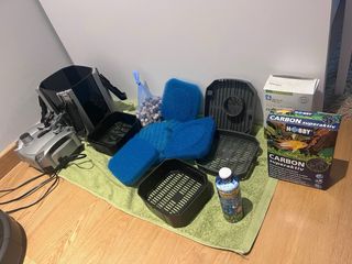 Terrario (tortuguero)  con filtros + mueble