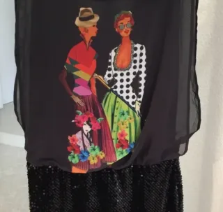 Vestido Desigual Talla 42 Estampado