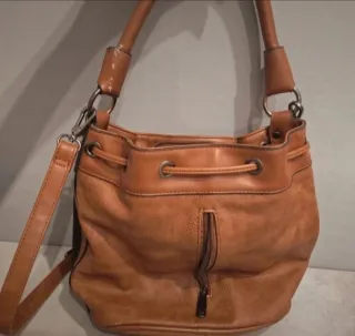 Bolso de Hombro Mujer Negro y Marrón