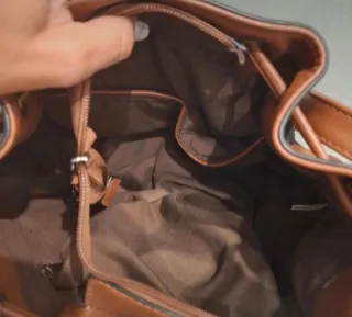 Bolso de Hombro Mujer Negro y Marrón