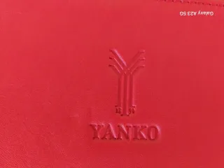 Bolso pulsera piel Yanko rojo