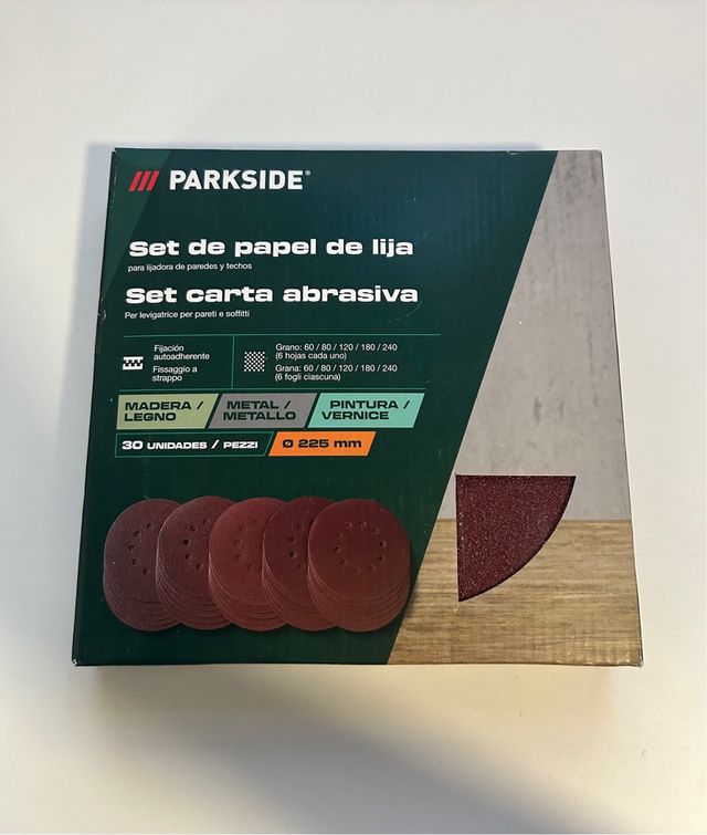 Carta abrasiva Parkside 225mm (30 pz)