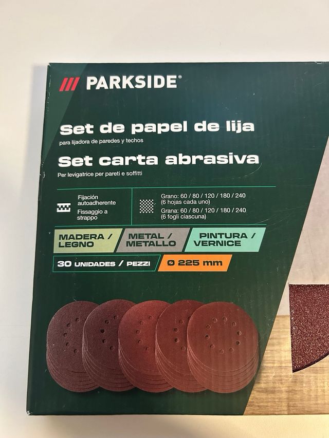 Carta abrasiva Parkside 225mm (30 pz)