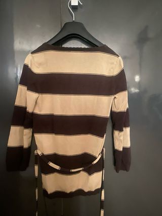 Jersey MNG Rayas Beige y Marrón Talla S