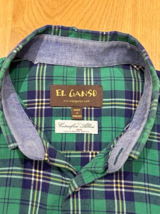 Camisa cuadros EL GANSO Talla M