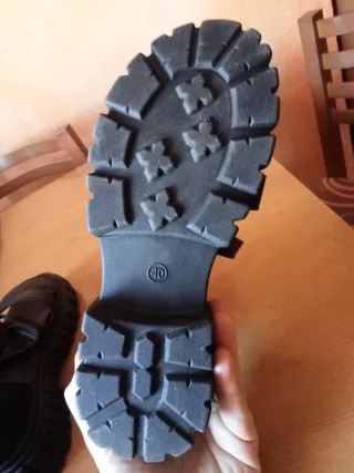 Sandalias gladiador negras talla 40