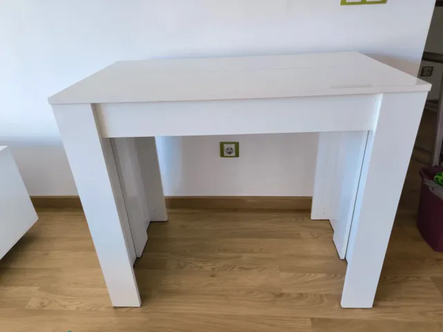 Mesa consola blanca lacada