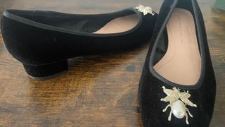 Zapatos planos terciopelo Zara talla 36