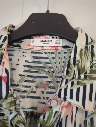 Vestido Verano Flores Rayas Talla S