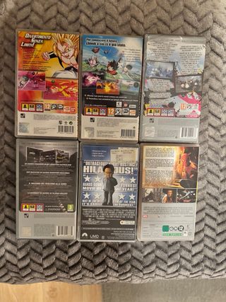 Lotto 6 giochi PSP: Gran Turismo, Spider-Man 2, Dr