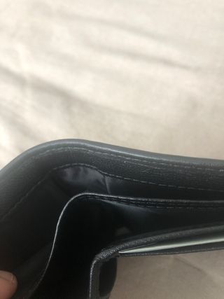 Billetera Bottega Veneta Negra Tejida