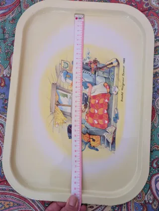 Vassoio vintage con disegno